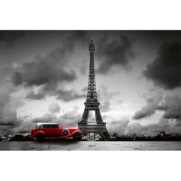 Maisematapetti Dimex Retro Car In Paris, 375x250cm