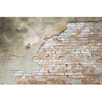 Kuvatapetti Dimex Grunge Wall, 375x250cm, harmaa, tiilikuosi
