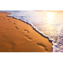 Kuvatapetti Dimex Footsteps, 375x250cm, oranssi, sileäpintainen