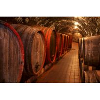 Kuvatapetti Dimex Wine Barrels, 375x250cm, ruskea, tynnyrit