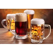 Kuvatapetti Dimex Beer Mugs, 375x250cm, ruskea, sileäpintainen