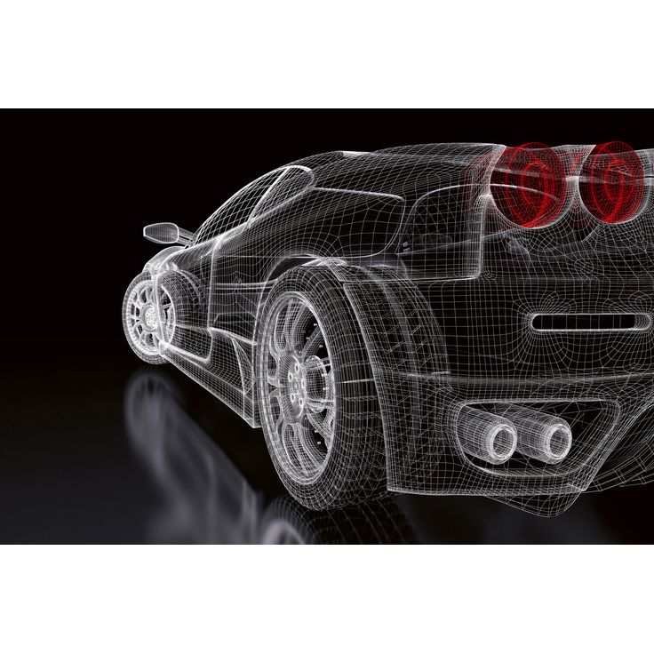 Kuvatapetti Dimex Car Model Dark, 375x250cm