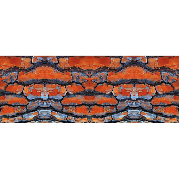 Valokuvatapetti Quattro Red metal 8-osainen 372x280cm