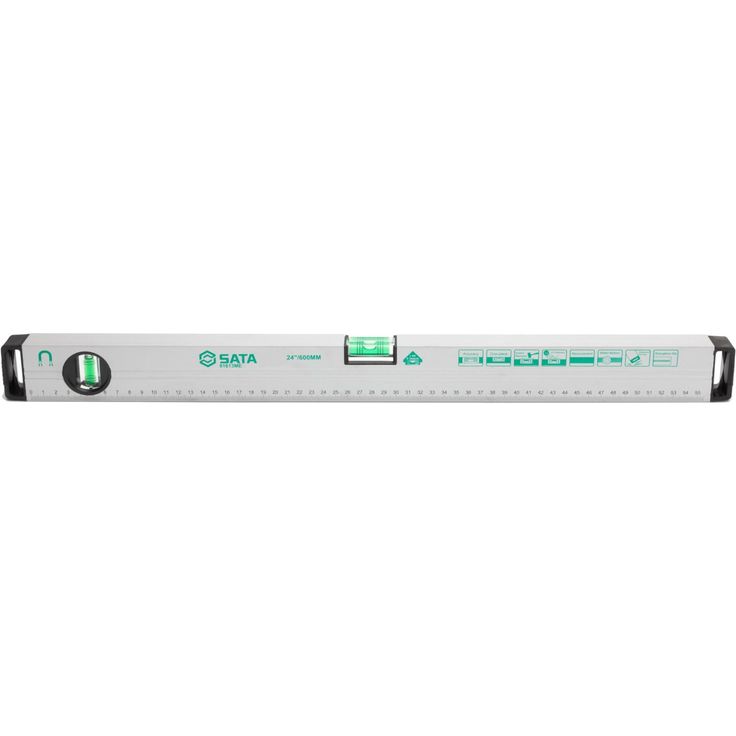 Magneettinen vesivaaka Sata, 60cm tarkkuus 0.5mm/1mm