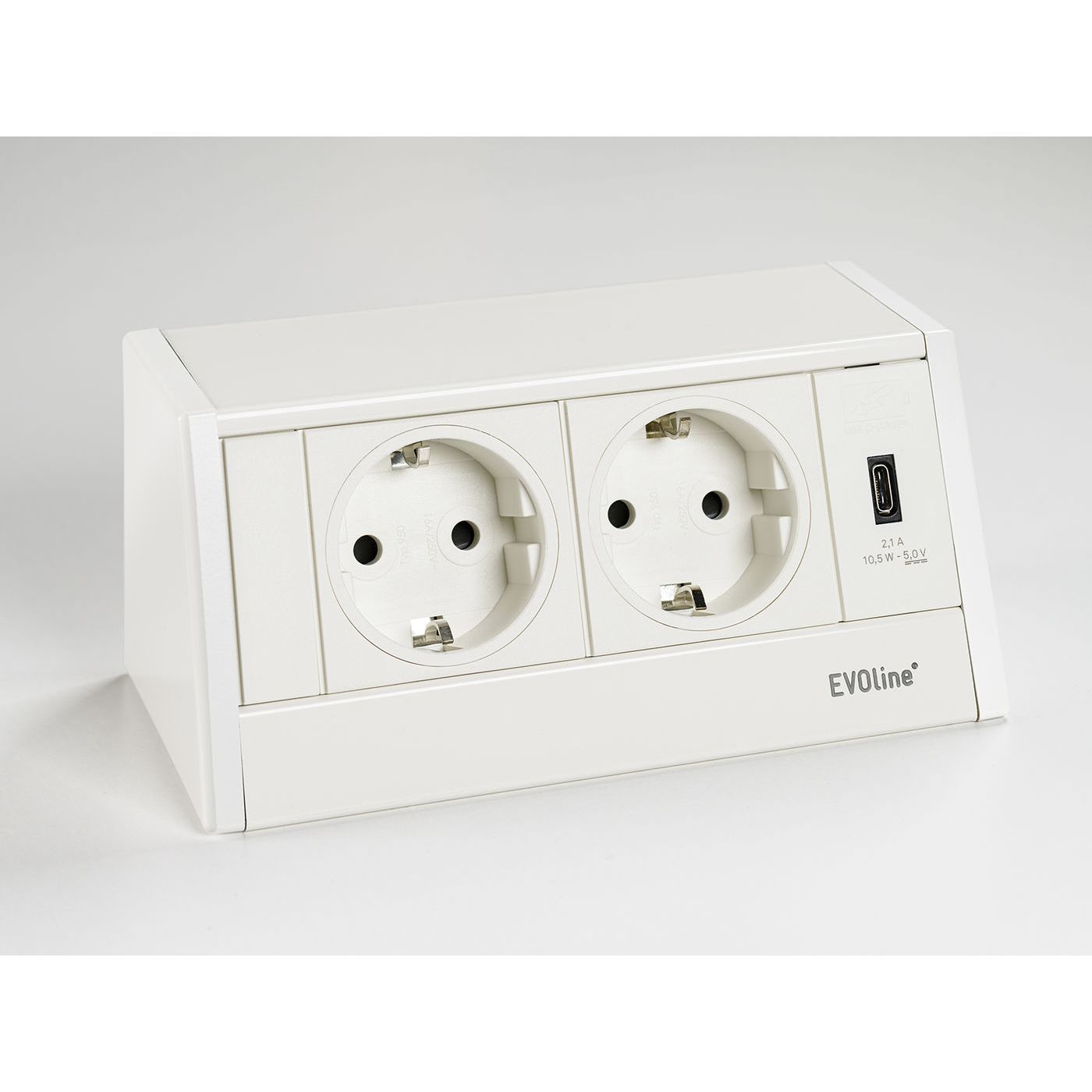 Pistorasiayksikkö Savo R-Dock USB-C valkoinen