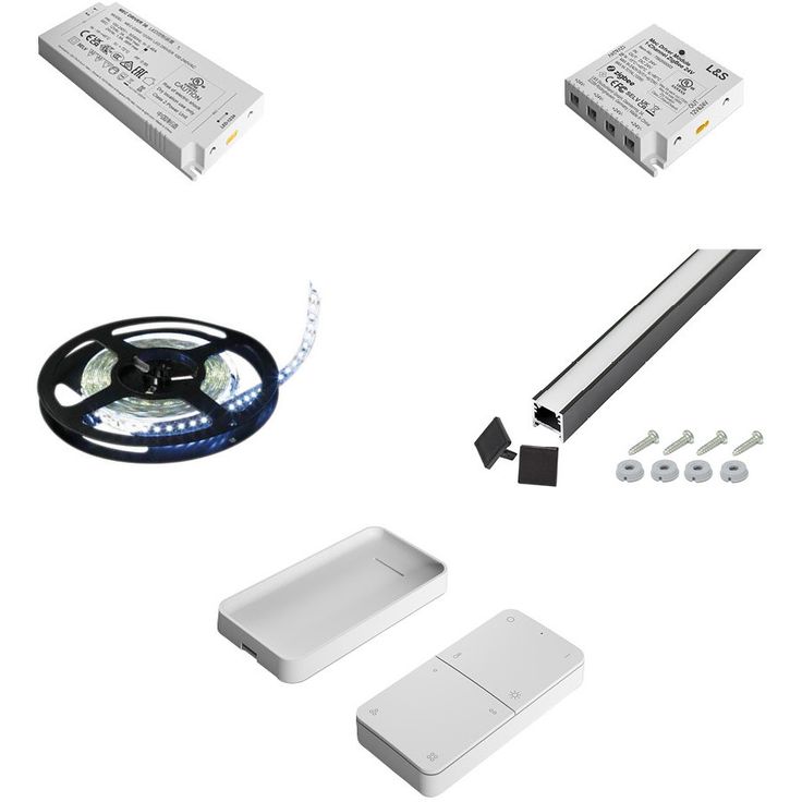 LED-profiilivalaisinsarja Savo iLED-P kaukosäätimellä 2500mm 2700-6500K musta