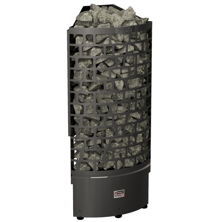 Sähkökiuas SAWO Aries Corner Black NS, 7.5kW, 8-12m³, erillinen ohjaus