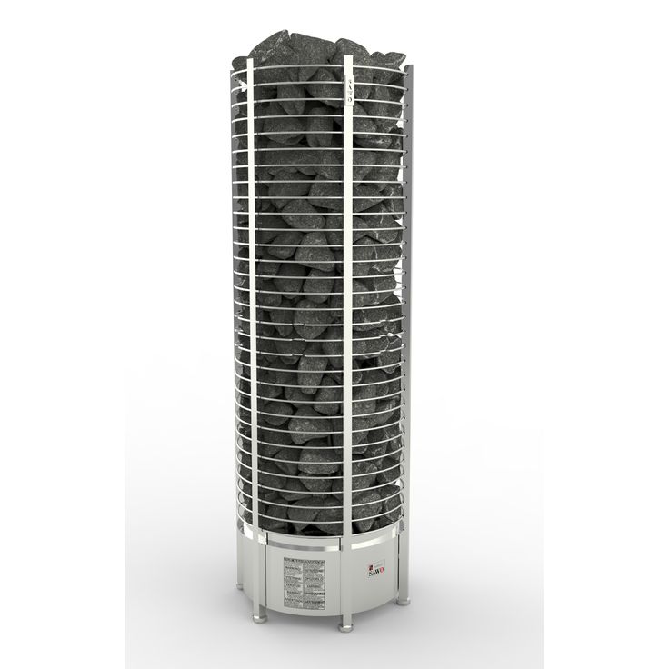 Sähkökiuas SAWO Round Tower, 15kW, 14-25m³, erillinen ohjauskeskus