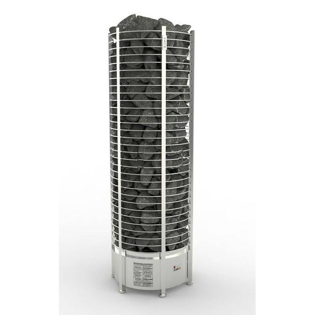 Sähkökiuas SAWO Round Tower, 18kW, 18-30m³, erillinen ohjauskeskus