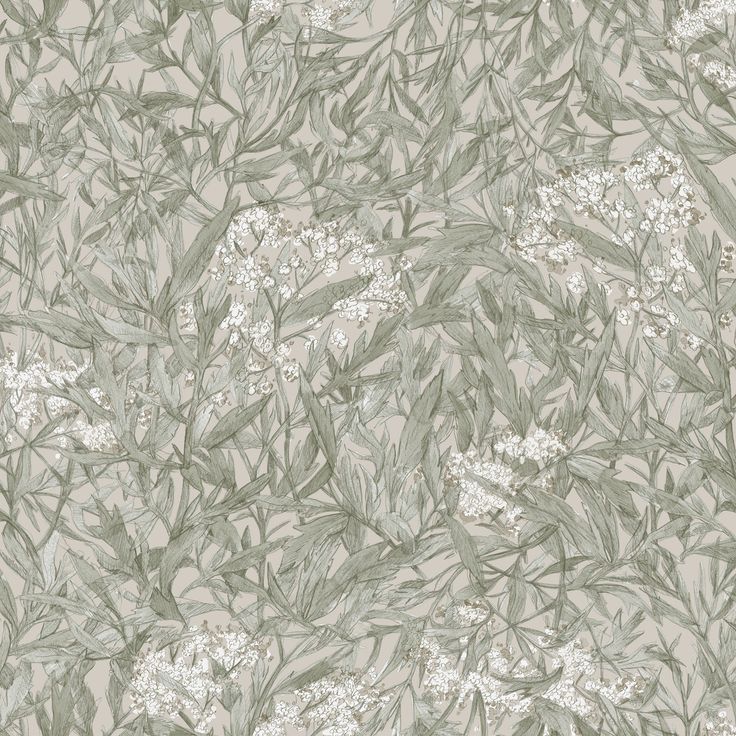 Tapetti Sandberg Malin vihreä/beige 0,53x10,05m non-woven