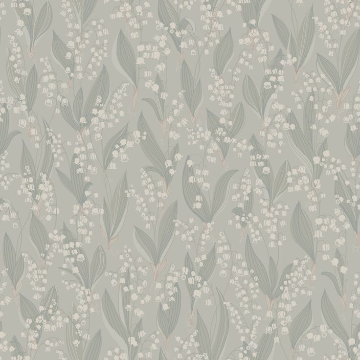 Tapetti Sandberg Liljekonvalj vaaleanvihreä 0,53x10,05m non-woven