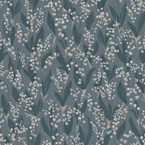 Tapetti Sandberg Liljekonvalj tummansininen 0,53x10,05m non-woven