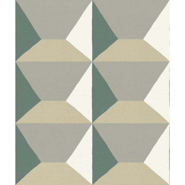 Paneelitapetti Sandberg Ilse, non-woven, mittatilaus, vihreä