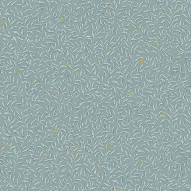 Paneelitapetti Sandberg Sofia Wood, non-woven, mittatilaus, turkoosi