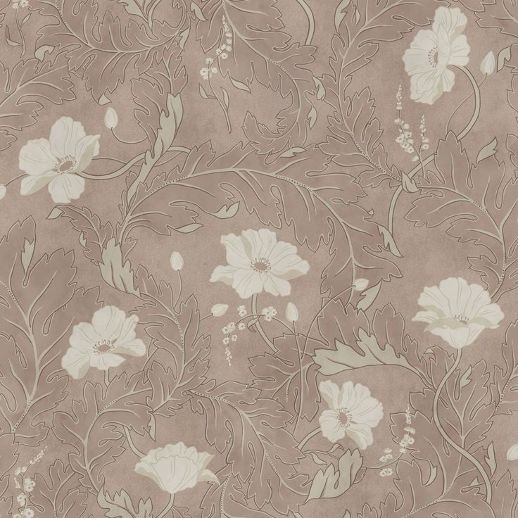 Paneelitapetti Sandberg Poppy, non-woven, mittatilaus, vaaleanpunainen
