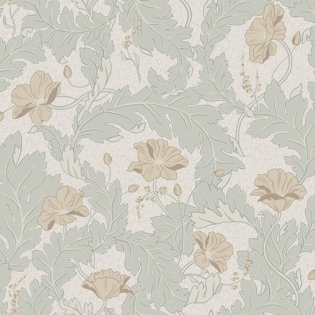 Tapetti Sandberg Charlotta vaaleanvihreä, 0.53x10.05m, non-woven