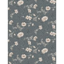 Tapetti Sandberg Emilie siniharmaa, 0.53x10.05m, non-woven