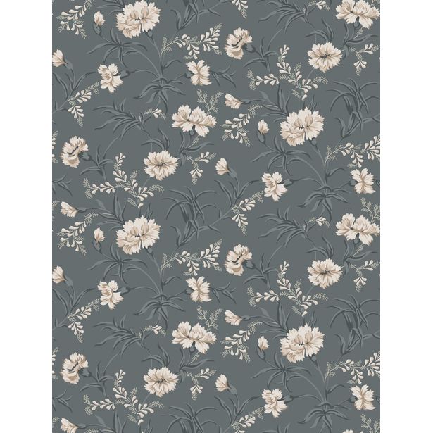 Tapetti Sandberg Emilie siniharmaa, 0.53x10.05m, non-woven
