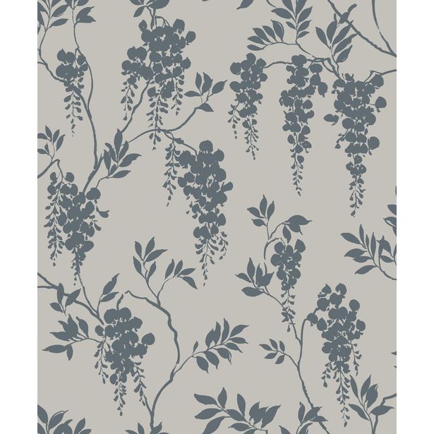 Tapetti Sandberg Hedvig sininen, 0.53x10.05m, non-woven