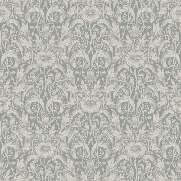 Tapetti Sandberg Emil vihreä, 0.53x10.05m, non-woven