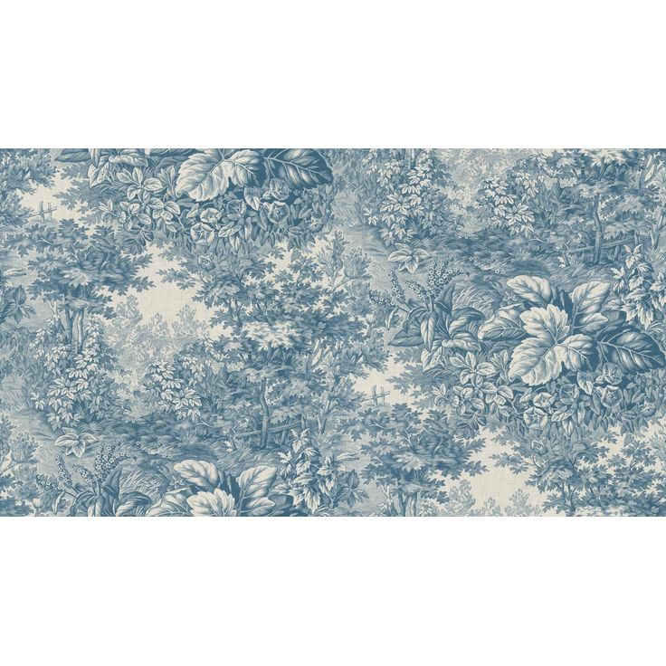 Metsätapetti Sandberg Forest Toile sininen, mittatilaus, non-woven