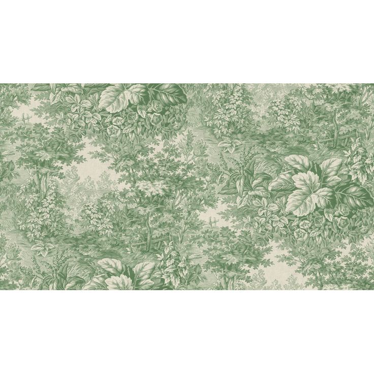 Metsätapetti Sandberg Forest Toile vihreä, mittatilaus, non-woven