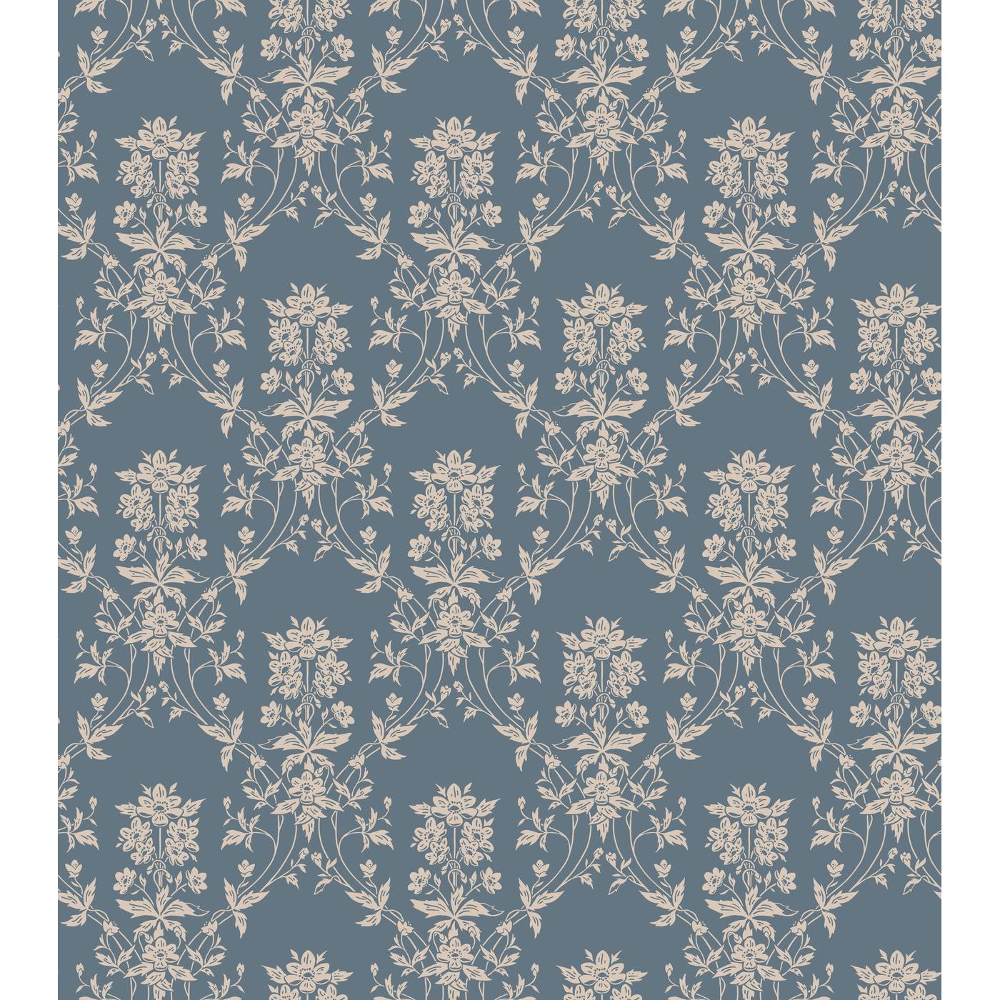 Tapetti Sandberg Alva indigonsininen, non-woven