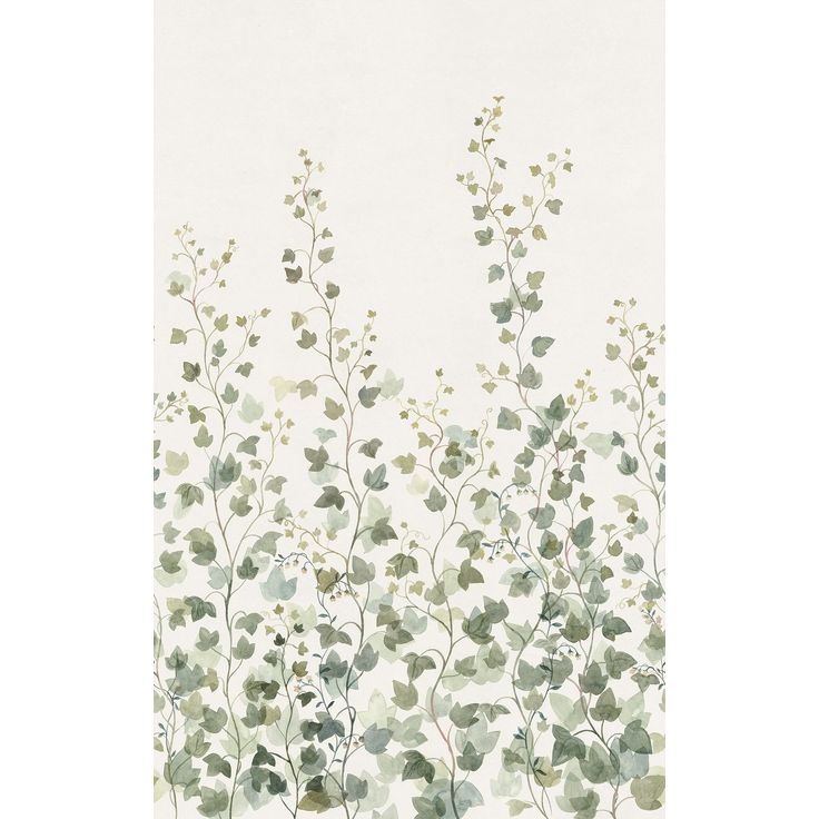Kuvatapetti Sandberg Ivy vihreä, mittatilaus, non-woven