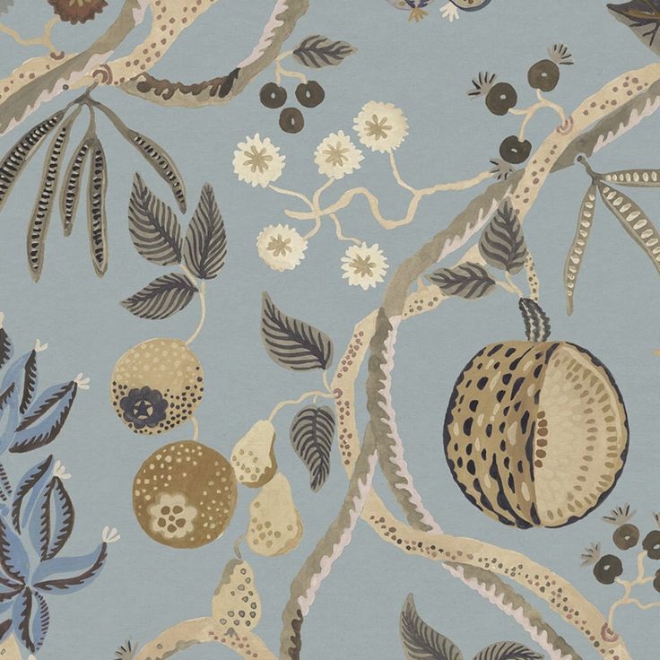 Mittatilaustapetti Tree of Life Mural, Light Blue, sininen (S10580)