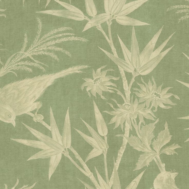 Mittatilaustapetti Celeste Mural, Green, vihreä (S10597)