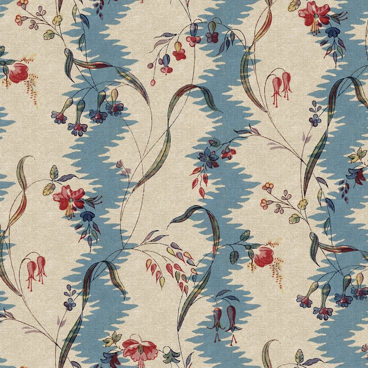 Mittatilaustapetti Beatrice, Blue, sininen (S10612)