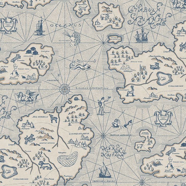 Mittatilaustapetti Ferdinand, Blue, sininen (S10734)