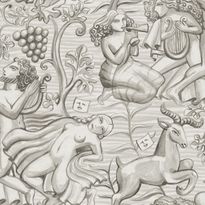 Mittatilaustapetti Sandberg Baccus, Graphite (S10757)