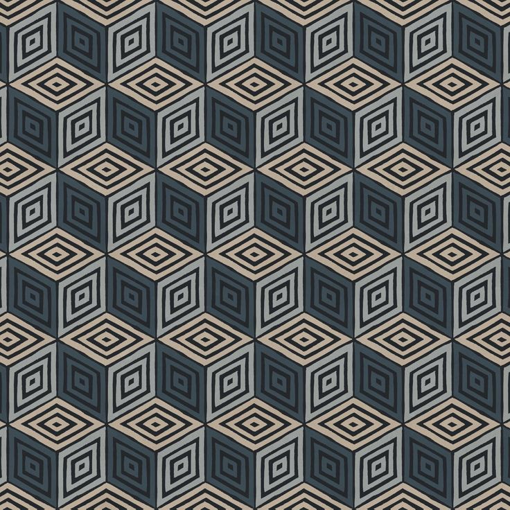Mittatilaustapetti Chiara, Dark Blue, sininen (S10805)