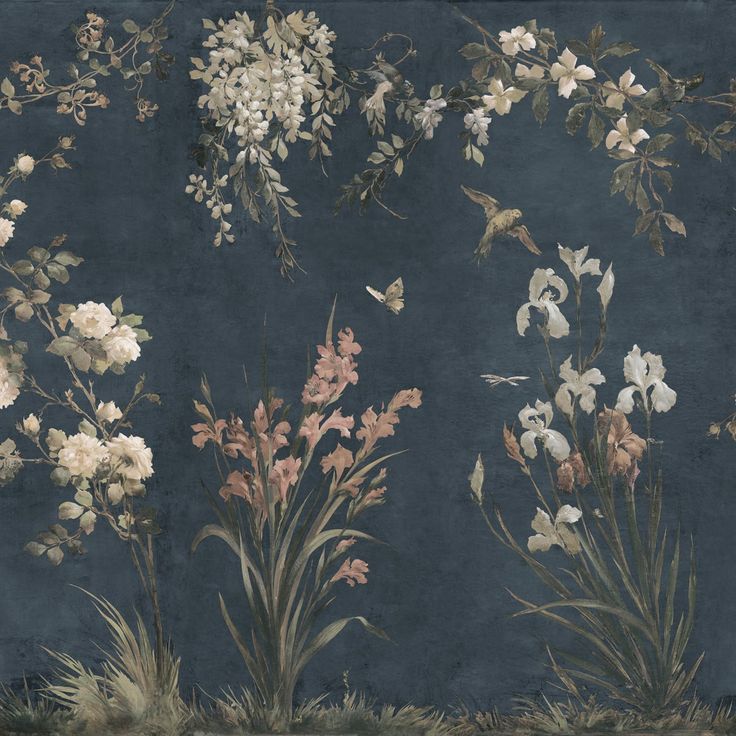 Mittatilaustapetti Nicola, Classic Blue, sininen (S10816)