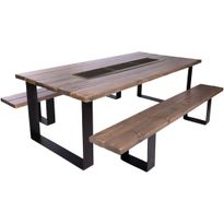 Iso penkki Grillipöydälle SocialBBQ, leveys 228cm