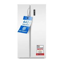 Jääkaappipakastin Bomann SBS7344W Side by Side French Door, 90cm, 291/151 l, valkoinen