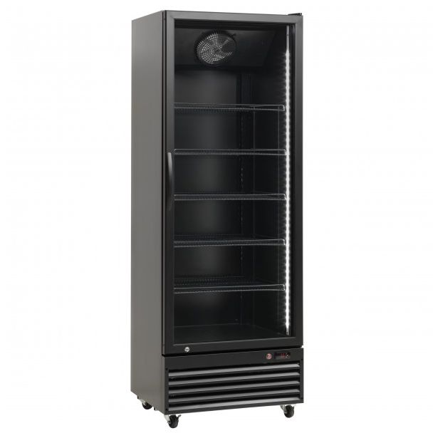 Jääkaappi lasiovella Scandomestic SD726BE, 70cm, musta