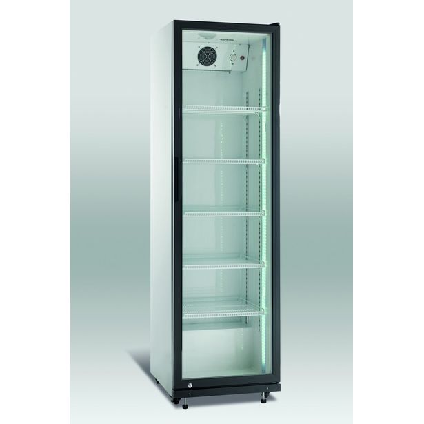 Jääkaappi lasiovella Scandomestic SD 430 E, 57.8cm, musta
