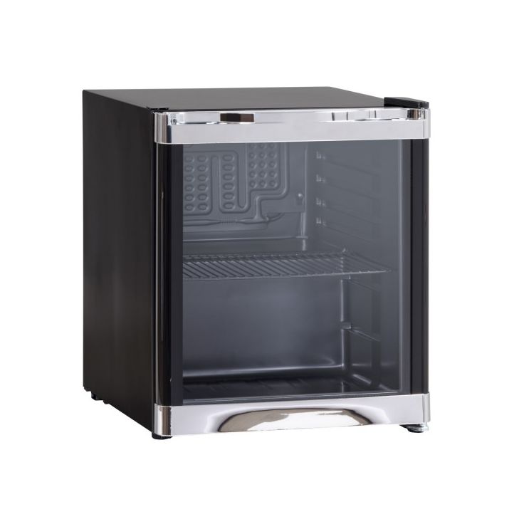 Jääkaappi lasiovella Scandomestic COMPACTCUBE, 43cm, musta