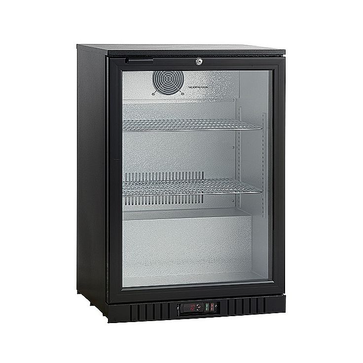 Jääkaappi lasiovella Scandomestic SC141HE, 60cm, musta