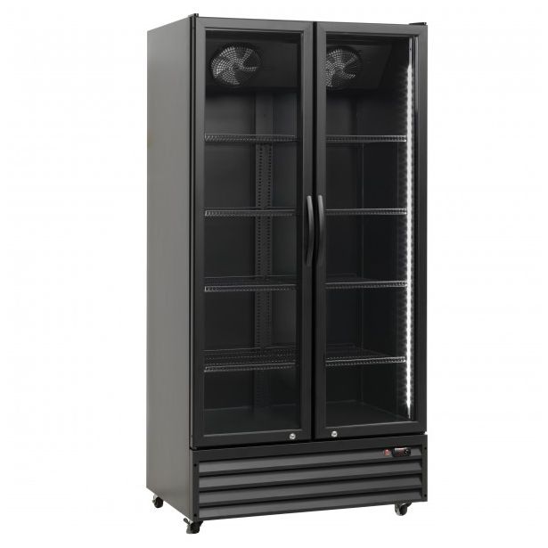 Jääkaappi lasiovilla Scandomestic SD826BE, 100cm, musta