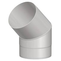 45° kulma Schiedel Prima Smooth, 115mm, musta