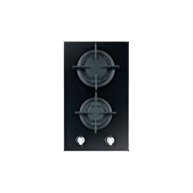 Keraaminen kaasuliesitaso Schlosser PGH32GCFFD, 30 cm, 2-liekkinen, musta