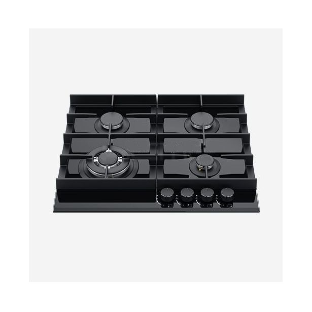 Kaasuliesitaso Schlosser PGH621GW, 60cm, 4-liekkinen, musta