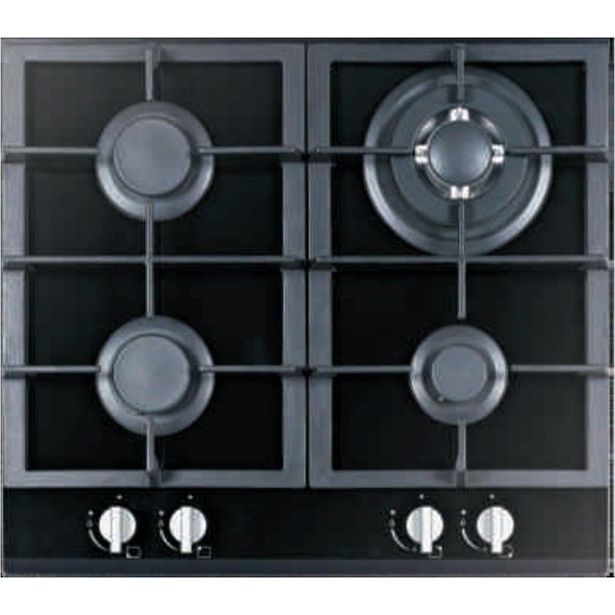 Kaasuliesitaso Schlosser PGH625FFD, 60 cm, 4-liekkinen, musta