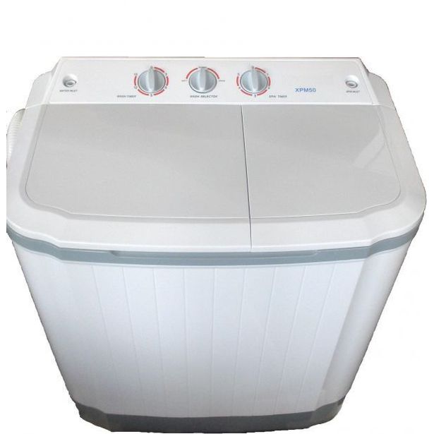 Päältä täytettävä pesukone Lotus XPM50, 4 kg, valkoinen