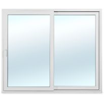Terassin liukuovi Seicom Superior SU3K, PVC, 2-osainen, 3-lasinen mittatilausovi