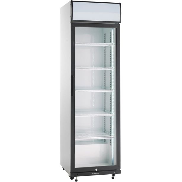 Jääkaappi lasiovella Scandomestic SD420E, 58cm, teräs