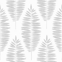 Tapetti Sandudd Vermeil 104142, 0,52x10,05m, valkoinen/hopea, non-woven